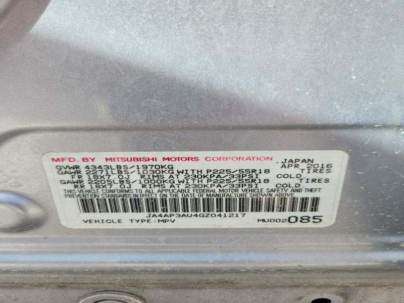 Продаж на аукціоні авто 2016 Mitsubishi Outlander Sport, vin: JA4AP3AU4GZ041217, номер лоту: 46043446