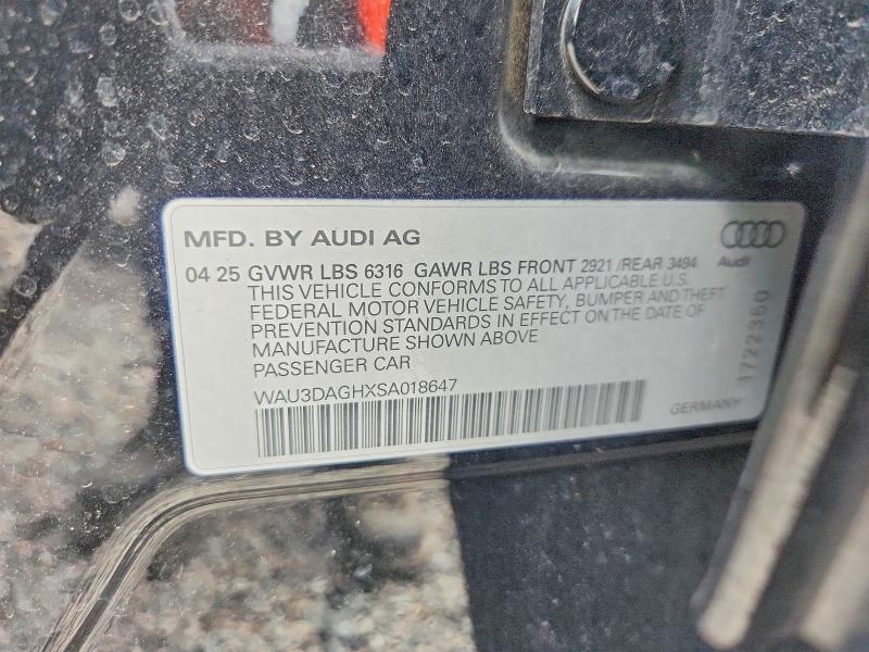 Aukcja sprzedaży 2025 Audi A6 E-tron, vin: WAU3DAGHXSA018647, numer aukcji: 41615246