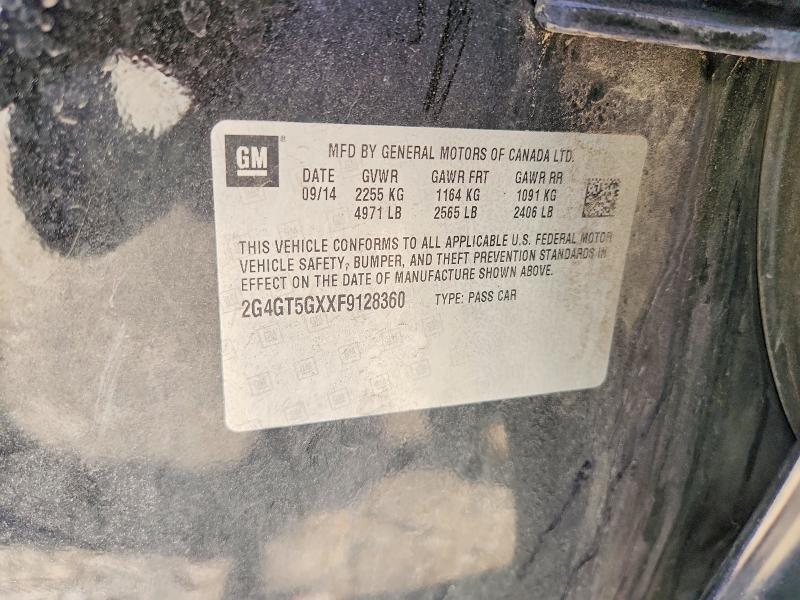2015 Buick Regal მანქანა იყიდება აუქციონზე, vin: 2G4GT5GXXF9128360, აუქციონის ნომერი: 46683836