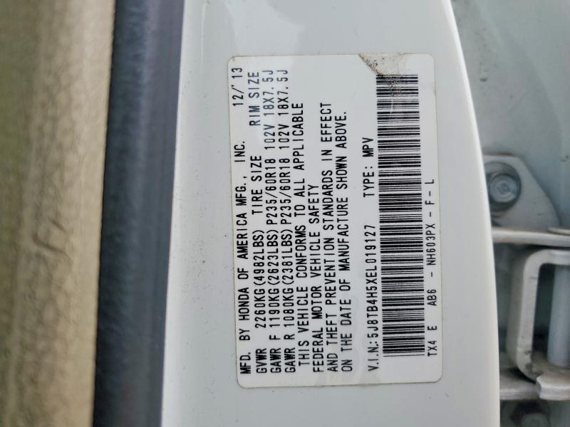 Продажа на аукционе авто 2014 Acura Rdx, vin: 5J8TB4H5XEL019127, номер лота: 45503106