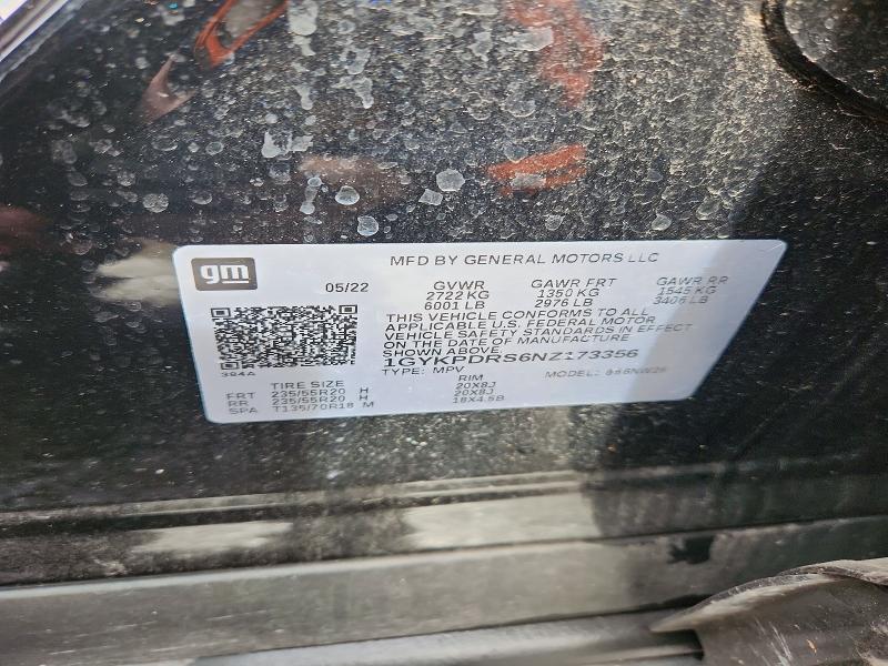 Продаж на аукціоні авто 2022 Cadillac Xt6, vin: 1GYKPDRS6NZ173356, номер лоту: 79305375