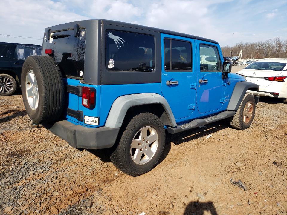 2011 Jeep Wrangler Unlimited მანქანა იყიდება აუქციონზე, vin: 1J4BA3H15BL550164, აუქციონის ნომერი: 45694176