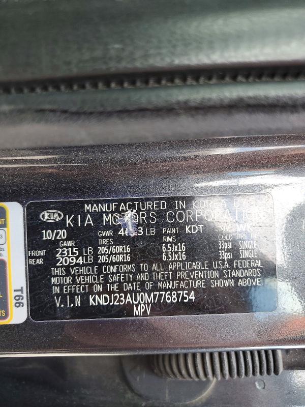 Aukcja sprzedaży 2021 Kia Soul, vin: KNDJ23AU0M7768754, numer aukcji: 47702046