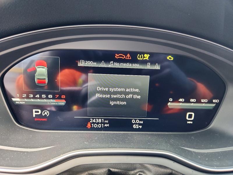 2024 Audi S5 მანქანა იყიდება აუქციონზე, vin: WAUR4AF50RA027000, აუქციონის ნომერი: 45522096