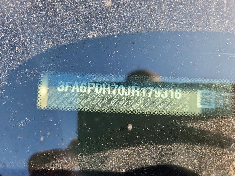 47080126 :رقم المزاد ، 3FA6P0H70JR179316 vin ، 2018 Ford Fusion مزاد بيع