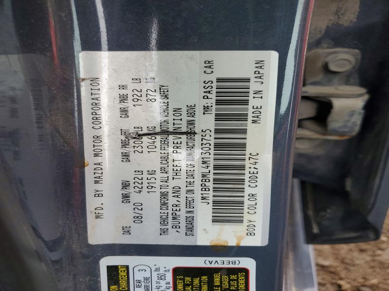 Aukcja sprzedaży 2021 Mazda 3, vin: JM1BPBML4M1303755, numer aukcji: 46719056