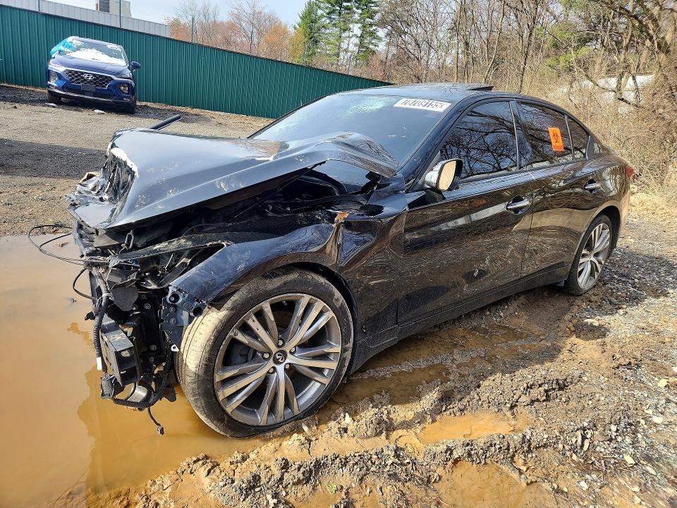78709155 :رقم المزاد ، JN1EV7AP6JM592271 vin ، 2018 Infiniti Q50 مزاد بيع