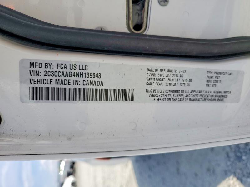 Aukcja sprzedaży 2022 Chrysler 300, vin: 2C3CCAAG4NH139643, numer aukcji: 41787136