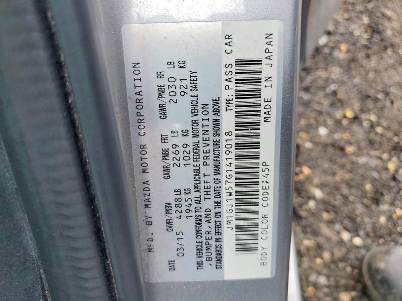 Aukcja sprzedaży 2016 Mazda 6, vin: JM1GJ1W57G1419018, numer aukcji: 79517055