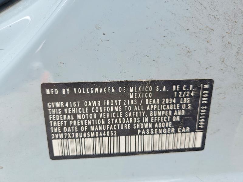 Продажа на аукционе авто 2025 Volkswagen Jetta, vin: 3VW7X7BU6SM044052, номер лота: 45444336