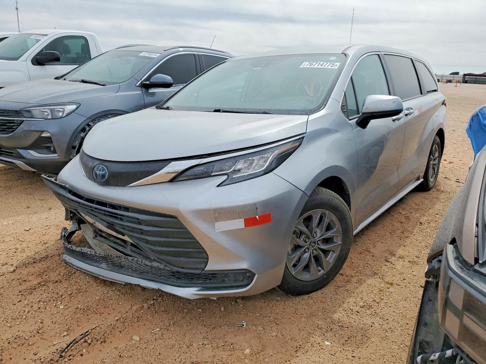 76714775 :رقم المزاد ، 5TDKRKEC9PS165808 vin ، 2023 Toyota Sienna مزاد بيع