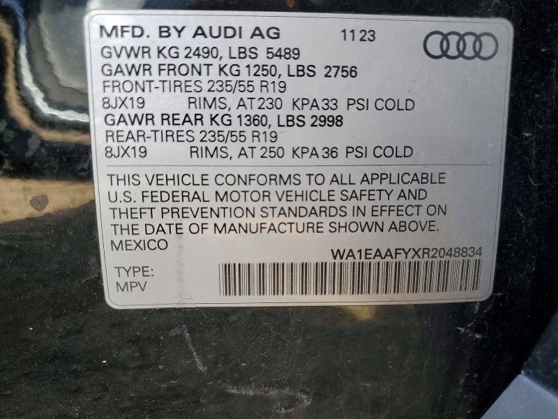 Продаж на аукціоні авто 2024 Audi Q5, vin: WA1EAAFYXR2048834, номер лоту: 47886586