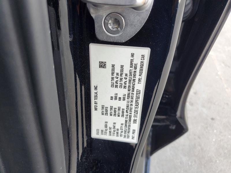 47411596 :رقم المزاد ، 5YJ3E1EA5PF587037 vin ، 2023 Tesla Model 3 مزاد بيع