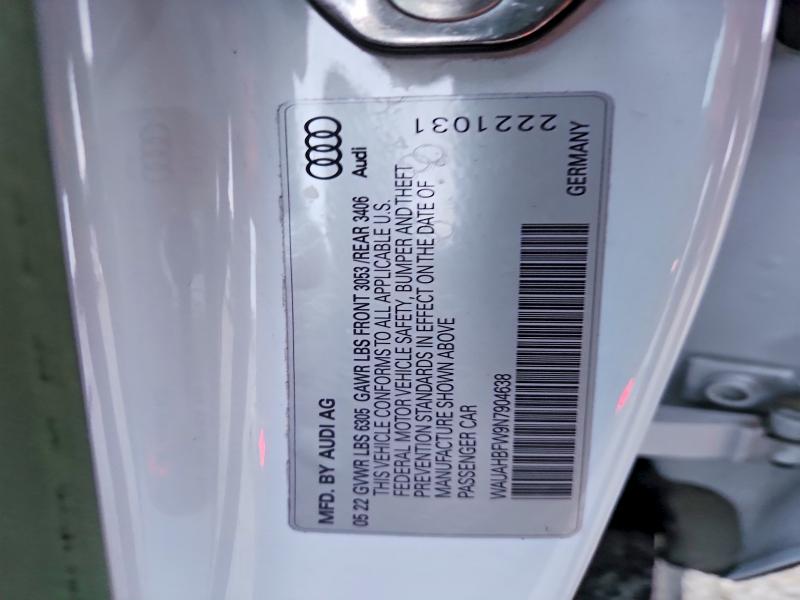 Продажа на аукционе авто 2022 Audi Rs E-tron Gt, vin: WAUAHBFW9N7904638, номер лота: 45642886