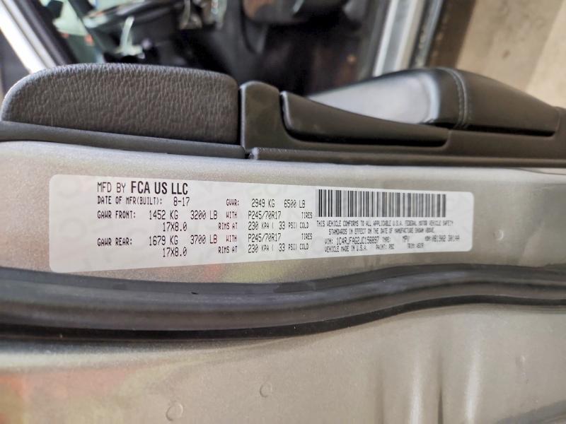 2018 Jeep Grand Cherokee მანქანა იყიდება აუქციონზე, vin: 1C4RJFAG2JC156897, აუქციონის ნომერი: 46620656