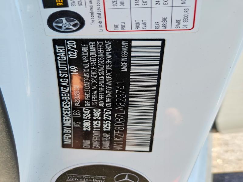 Продаж на аукціоні авто 2020 Mercedes-benz E, vin: W1KZF8DB7LA823741, номер лоту: 46959136