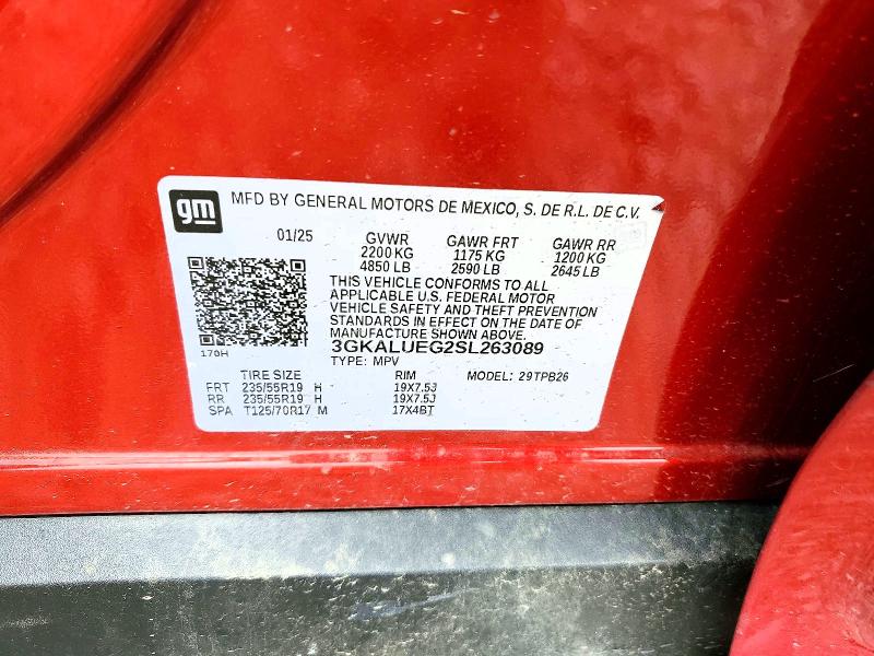 46017646 :رقم المزاد ، 3GKALUEG2SL263089 vin ، 2025 Gmc Terrain مزاد بيع