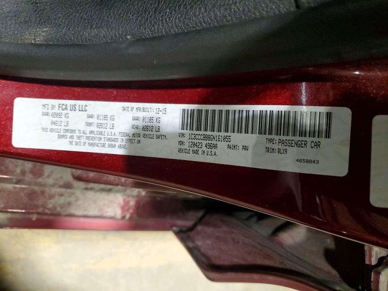 Продажа на аукционе авто 2016 Chrysler 200, vin: 1C3CCCBB8GN161055, номер лота: 48036876