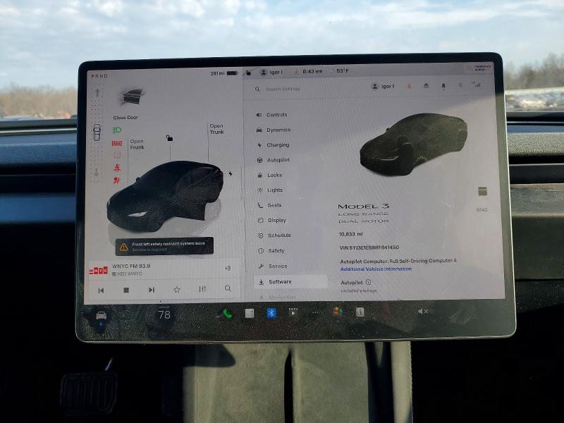 Продажа на аукционе авто 2024 Tesla Model 3, vin: 5YJ3E1EB8RF841450, номер лота: 47129356