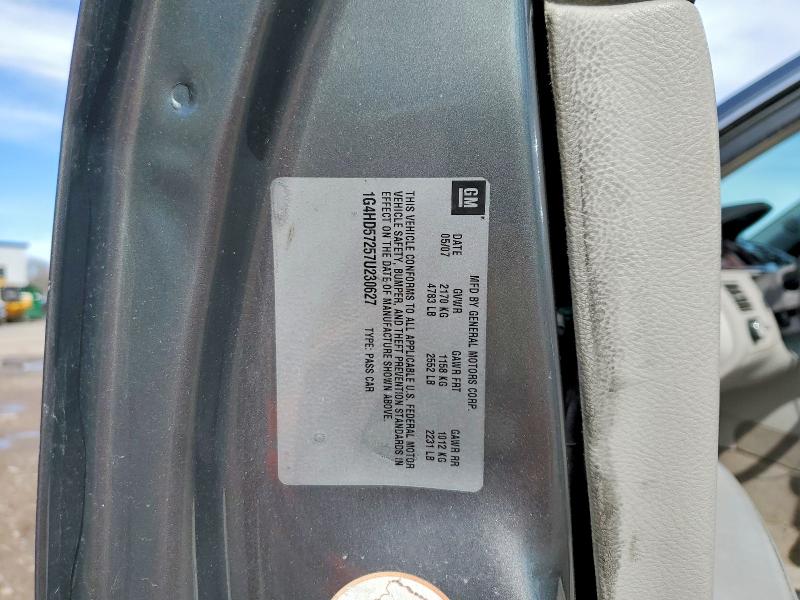 Продаж на аукціоні авто 2007 Buick Lucerne, vin: 1G4HD57257U230627, номер лоту: 41976006