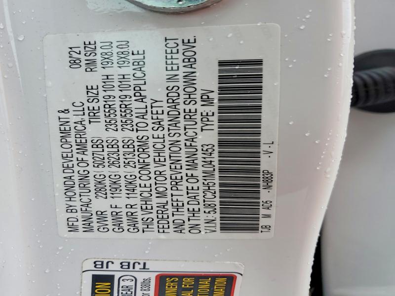 78990605 :رقم المزاد ، 5J8TC2H51ML041453 vin ، 2021 Acura Rdx مزاد بيع