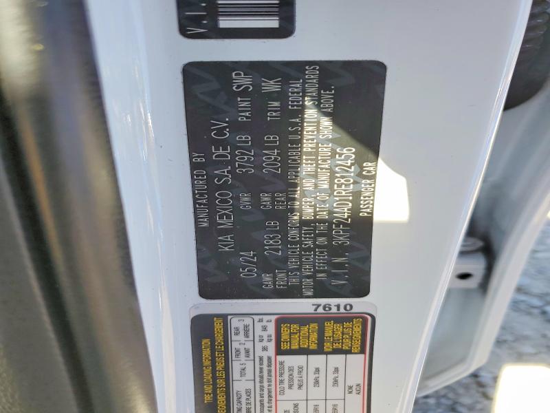 Aukcja sprzedaży 2024 Kia Forte, vin: 3KPF24AD1RE812456, numer aukcji: 46558446