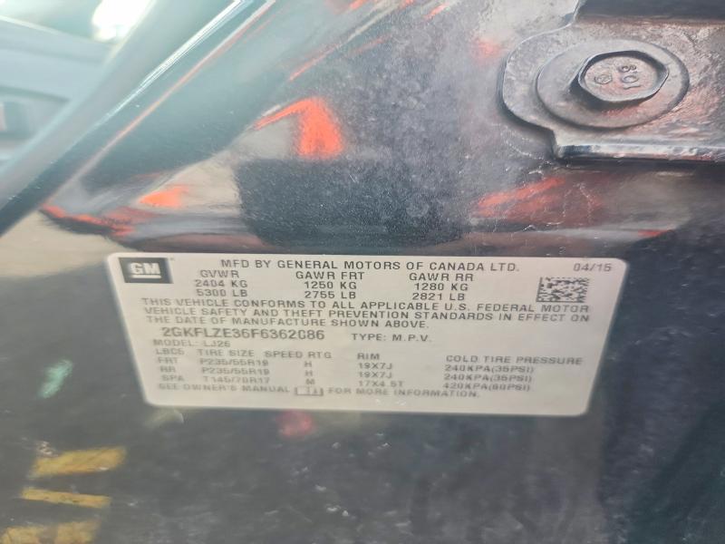 2015 Gmc Terrain მანქანა იყიდება აუქციონზე, vin: 2GKFLZE36F6362086, აუქციონის ნომერი: 47253226