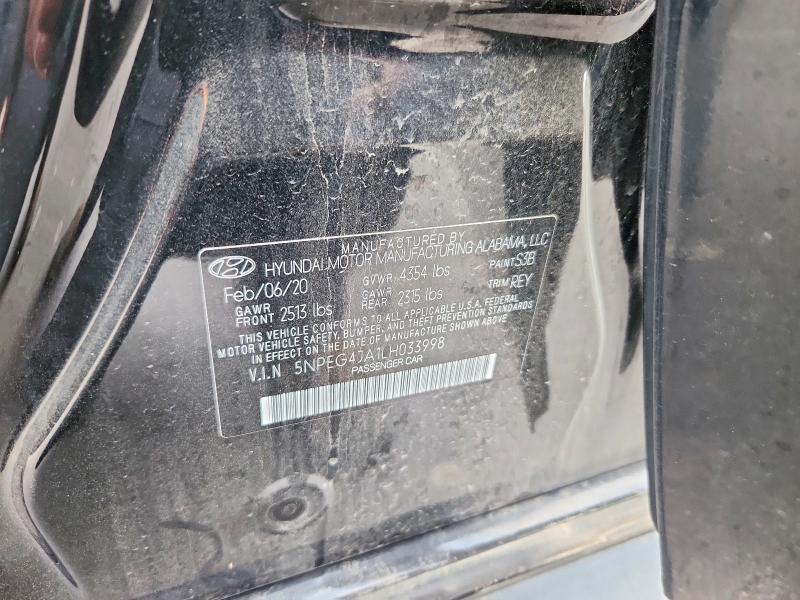 Продажа на аукционе авто 2020 Hyundai Sonata, vin: 5NPEG4JA1LH033998, номер лота: 47775046