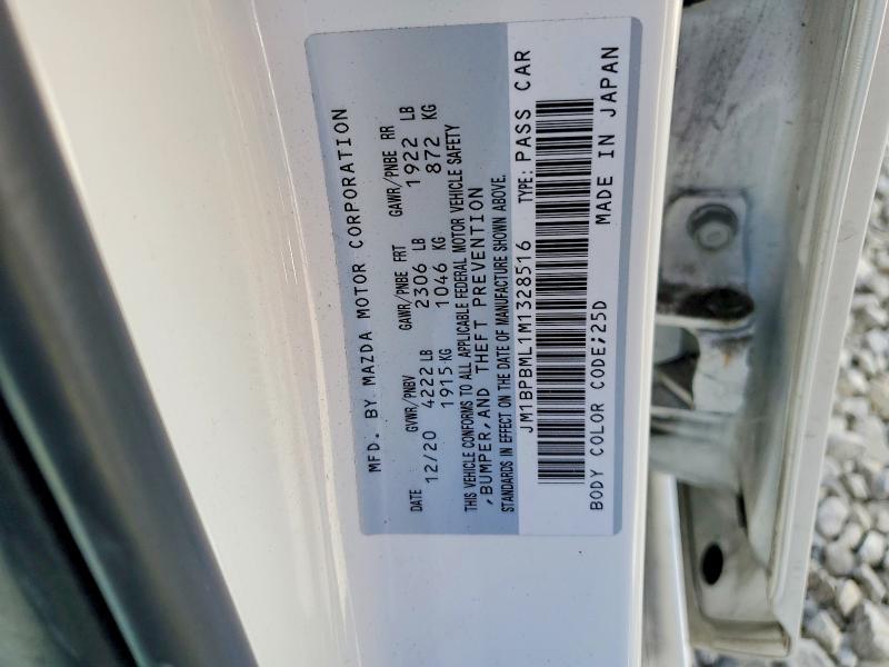 79691905 :رقم المزاد ، JM1BPBML1M1328516 vin ، 2021 Mazda 3 مزاد بيع