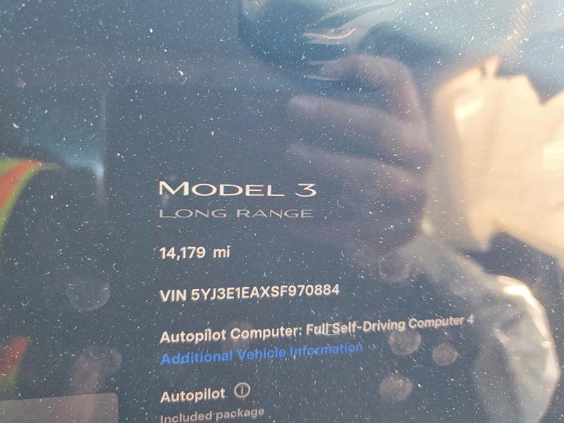 42074736 :رقم المزاد ، 5YJ3E1EAXSF970884 vin ، 2025 Tesla Model 3 مزاد بيع