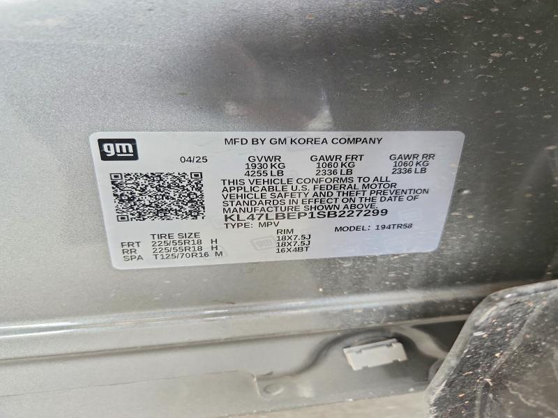 47982516 :رقم المزاد ، KL47LBEP1SB227299 vin ، 2025 Buick Envista مزاد بيع