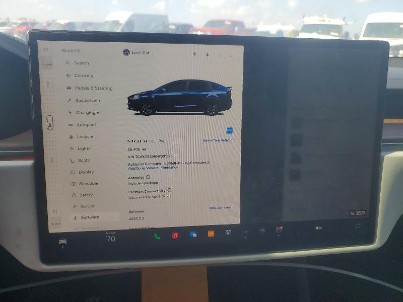 Продажа на аукционе авто 2022 Tesla Model X, vin: 7SAXCBE56NF331375, номер лота: 41600036
