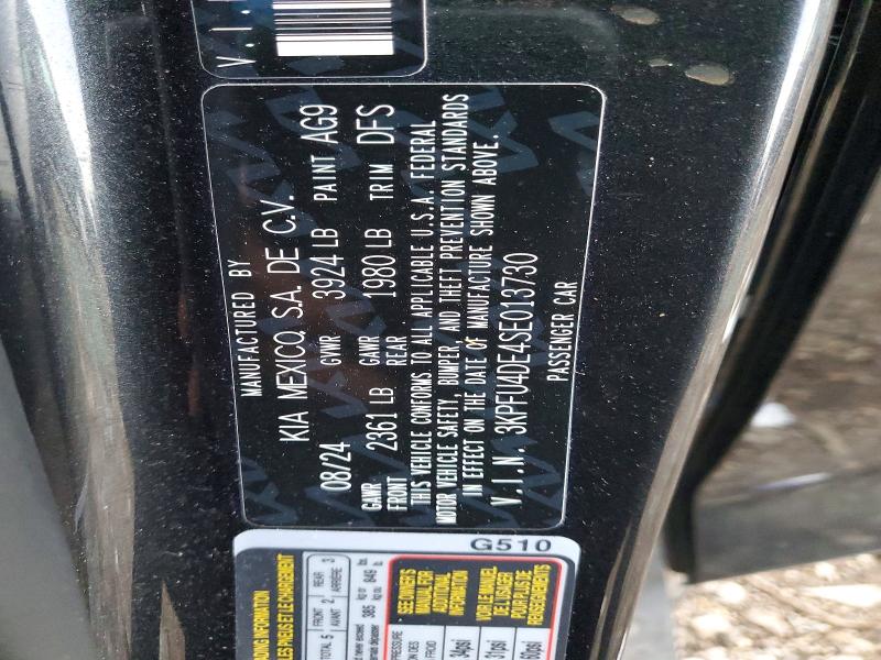 Aukcja sprzedaży 2025 Kia K4, vin: 3KPFU4DE4SE013730, numer aukcji: 46329836