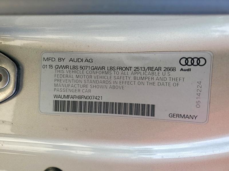 Aukcja sprzedaży 2015 Audi A5, vin: WAUMFAFH8FN007421, numer aukcji: 47016406