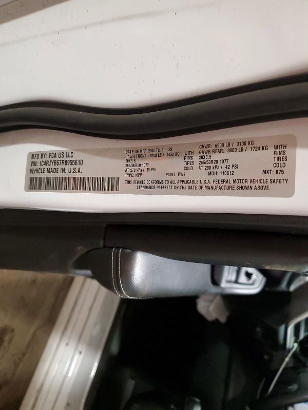 45585726 :رقم المزاد ، 1C4RJYB67R8955610 vin ، 2024 Jeep Grand Cherokee مزاد بيع