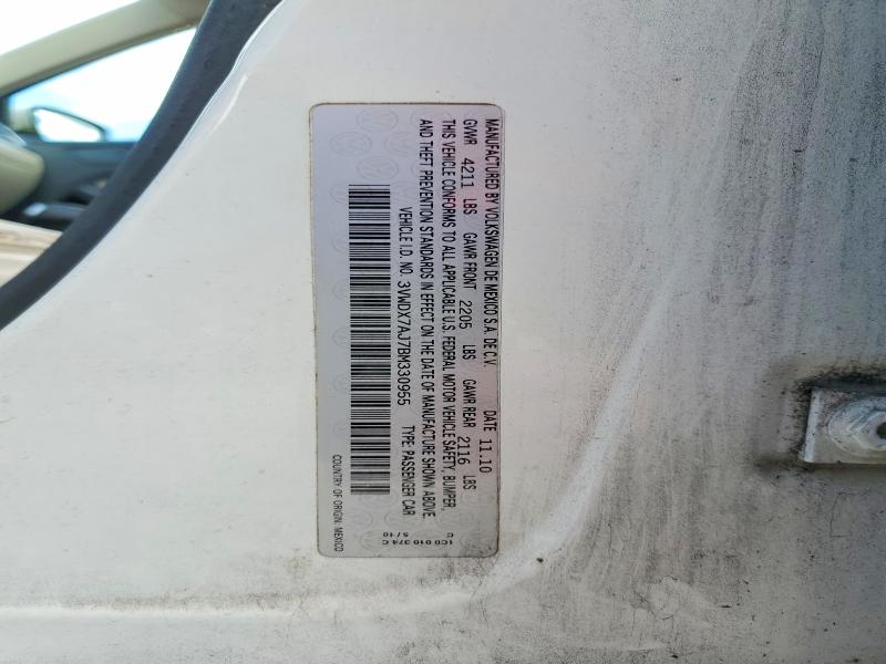 2011 Volkswagen Jetta მანქანა იყიდება აუქციონზე, vin: 3VWDX7AJ7BM330955, აუქციონის ნომერი: 46176626