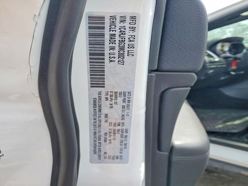 Aukcja sprzedaży 2021 Jeep Grand Cherokee, vin: 1C4RJFBG3MC802127, numer aukcji: 47255466