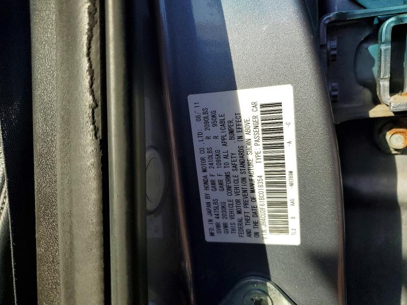 Продаж на аукціоні авто 2011 Acura Tsx, vin: JH4CU2F61BC018354, номер лоту: 79115005