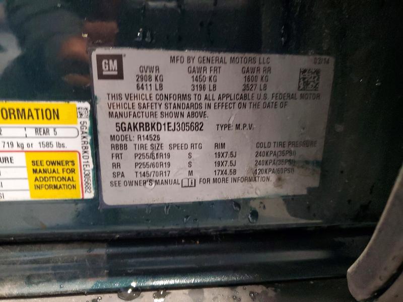 Продаж на аукціоні авто 2014 Buick Enclave, vin: 5GAKRBKD1EJ305682, номер лоту: 45811036