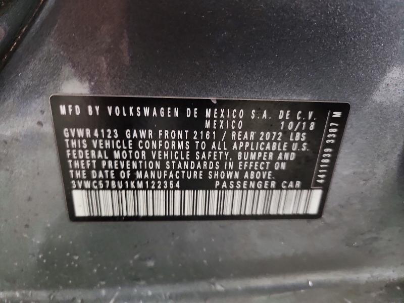 Продаж на аукціоні авто 2019 Volkswagen Jetta, vin: 3VWC57BU1KM122354, номер лоту: 79470795