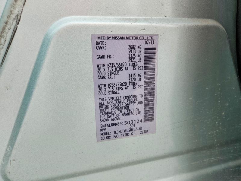 Продаж на аукціоні авто 2014 Infiniti Qx60, vin: 5N1AL0MM8EC503124, номер лоту: 41601526