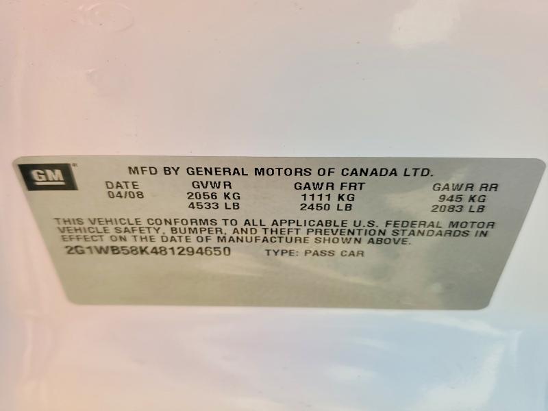 Продажа на аукционе авто 2008 Chevrolet Impala, vin: 2G1WB58K481294650, номер лота: 47214676