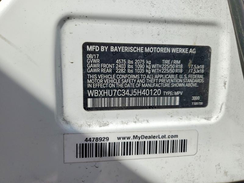 Продаж на аукціоні авто 2018 Bmw X1, vin: WBXHU7C34J5H40120, номер лоту: 47029816