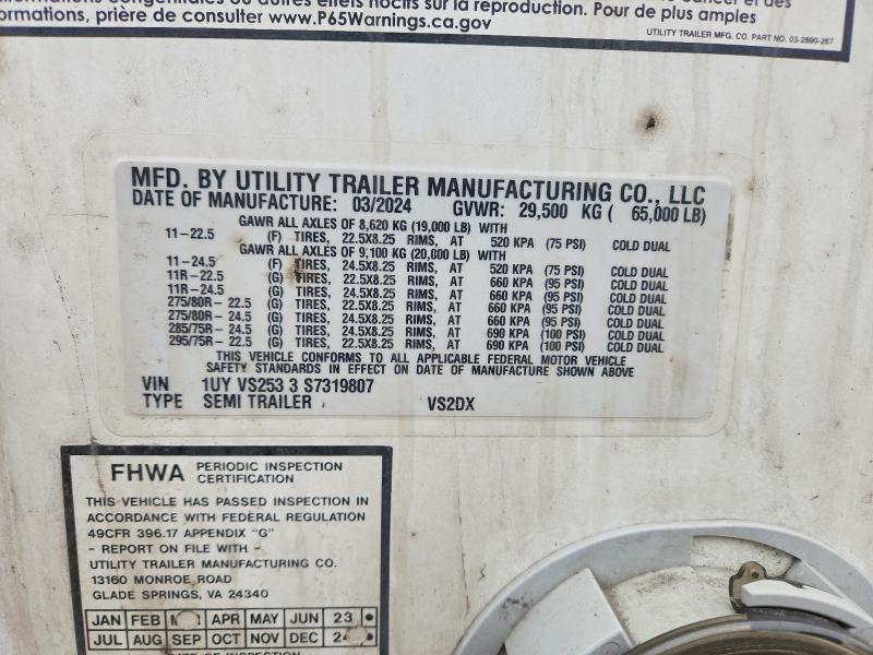 2025 Utility Vs2dx მანქანა იყიდება აუქციონზე, vin: 1UYVS2533S7319807, აუქციონის ნომერი: 79245315