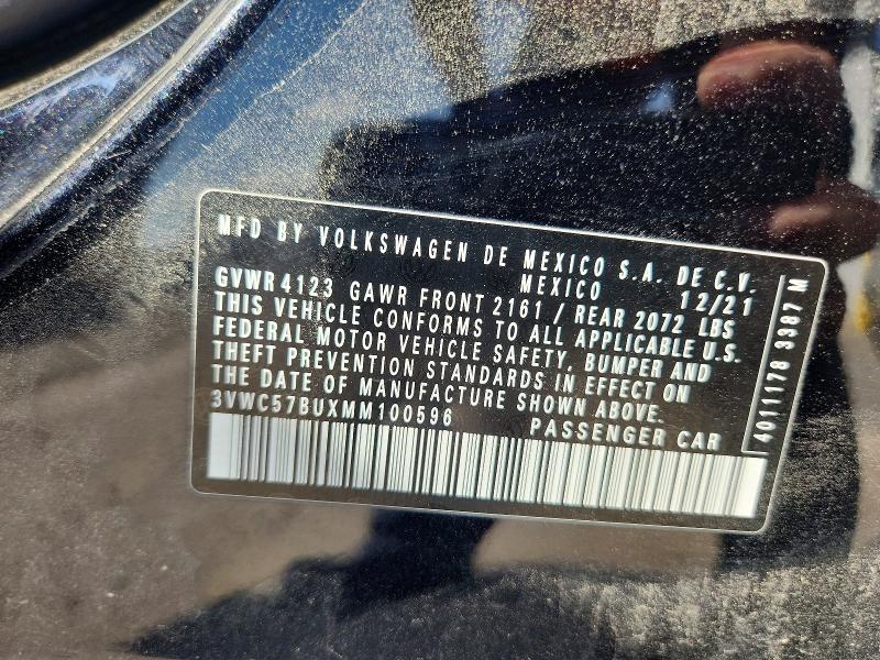 Aukcja sprzedaży 2021 Volkswagen Jetta, vin: 3VWC57BUXMM100596, numer aukcji: 48469676