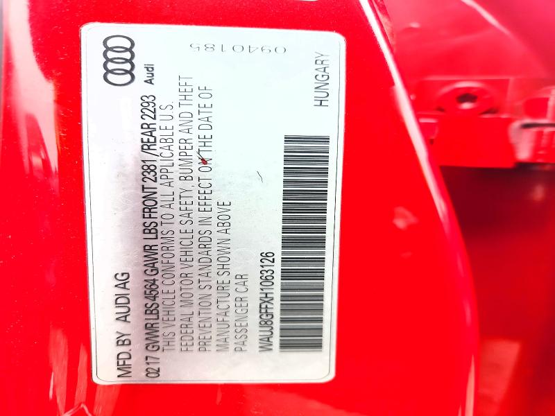 Aukcja sprzedaży 2017 Audi A3, vin: WAUJ8GFFXH1063126, numer aukcji: 79891165