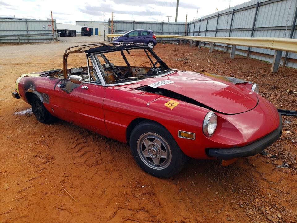 Продаж на аукціоні авто 1979 Alfa Romeo Spider Veloce, vin: 115410002044, номер лоту: 46410996