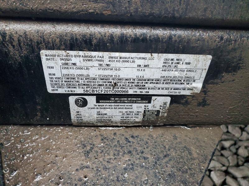 79821625 :رقم المزاد ، 58CB1CF20TC000966 vin ، 2026 Bwise Unknown مزاد بيع