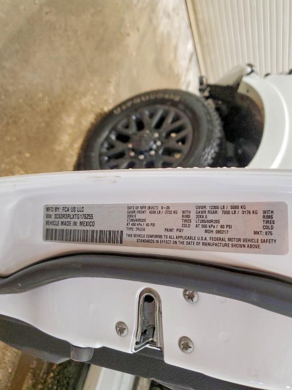 Aukcja sprzedaży 2026 Ram 3500, vin: 3C63R3RLXTG176255, numer aukcji: 45799176