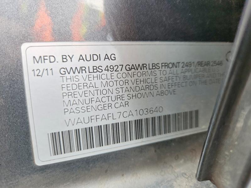 Aukcja sprzedaży 2012 Audi A4, vin: WAUFFAFL7CA103640, numer aukcji: 47251336